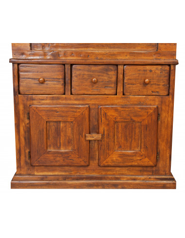 Madia in legno massello di tiglio finitura noce 81x45x92 cm Madia in legno massello di tiglio finitura noce 81x45x92 cm