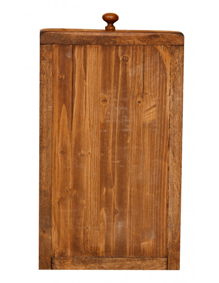 Madeira maciça telha manga acabamento noz 81x45x92 cm