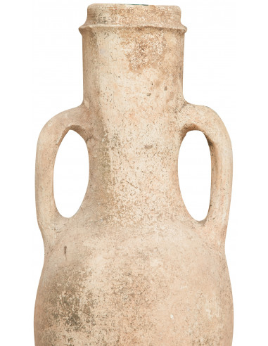 Anfora antiga com alças de terracota L28xPR28xH53 cm Anfora antiga com alças de terracota L28xPR28xH53 cm