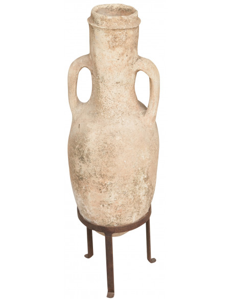 Vecchia anfora con manici in terracotta L28xPR28xH53 cm