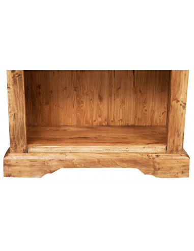 Estante country em madeira maciça de limão, acabamento natural 79x38x211 cm Estante country em madeira maciça de limão, acabamento natural 79x38x211 cm
