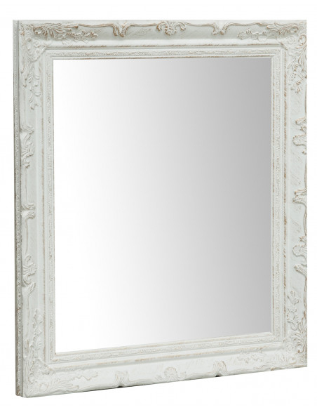 Specchiera da appendere verticale/orizzontale L64xPR4xH74 cm finitura bianco anticato