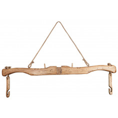 Giogo in legno massello di tiglio finitura naturale L161xPR8xH41 cm -Biscottini.it