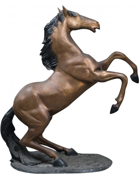 Cavalo em bronze fundido L125xDP62xH154 cm