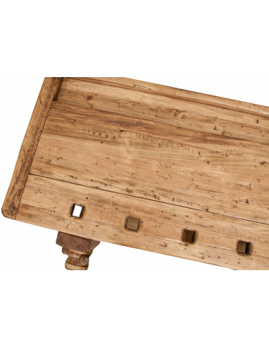 Porta TV in legno massello: foto particolare angolo dall'alto - Biscottini.it 	Porta TV in legno massello: foto particolare angolo dall'alto - Biscottini.it