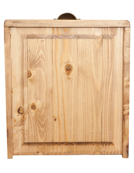 Porta TV in legno massello: foto fondo cassetto- Biscottini.it