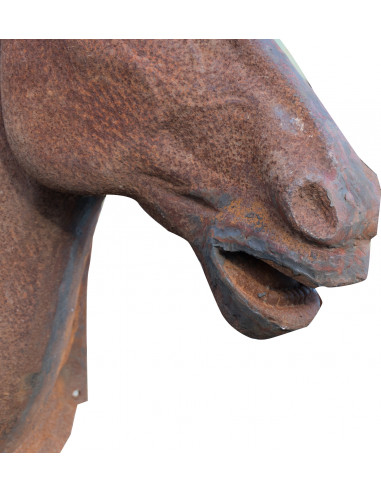 Testa di cavallo da parete in fusione di ghisa: foto particolare bocca e naso - Biscottini.it Testa di cavallo da parete in fusione di ghisa: foto particolare bocca e naso - Biscottini.it