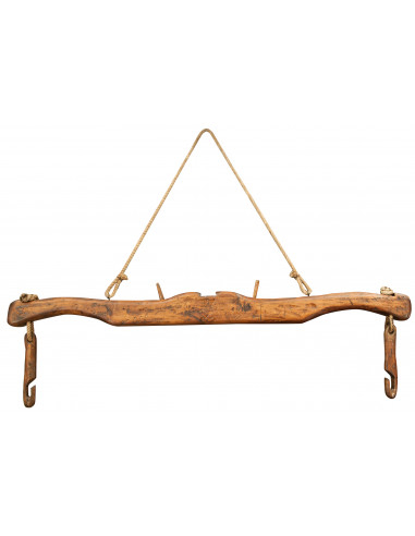 Giogo in legno massello di tiglio finitura naturale L161xPR8xH41 cm -Biscottini.it