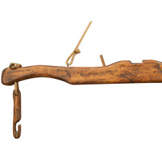 Giogo in legno massello di tiglio finitura naturale L161xPR8xH41 cm -Biscottini.it 2