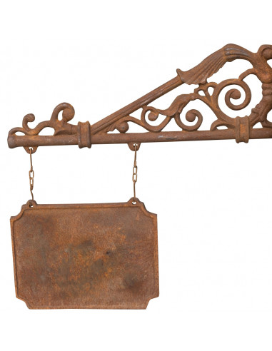 Insegna a parete in fusione di ghisa: foto veduta laterale - Biscottini.it Insegna a parete in fusione di ghisa: foto veduta laterale - Biscottini.it