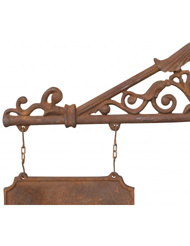 Insegna a parete in fusione di ghisa: foto particolare parte finale del braccio - Biscottini.it Insegna a parete in fusione di ghisa: foto particolare parte finale del braccio - Biscottini.it