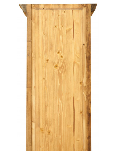 Piccola libreria in legno massello di tiglio: foto particolare retro - Biscottini.it Piccola libreria in legno massello di tiglio: foto particolare retro - Biscottini.it