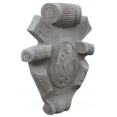 Stemma in pietra: foto veduta prospettiva - Biscottini.it