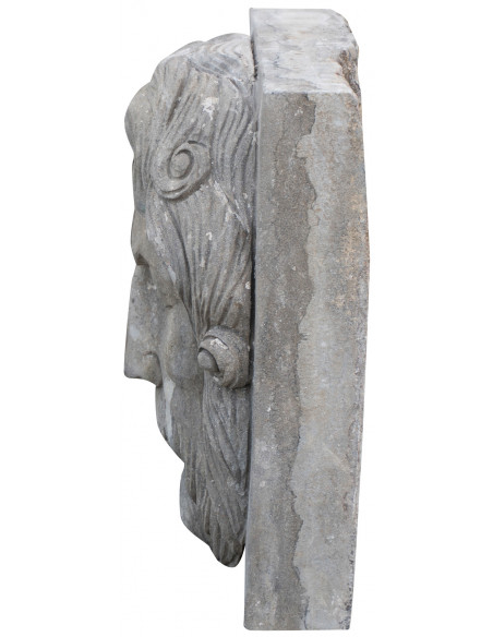 Frontone in pietra: foto veduta laterale - Biscottini.it