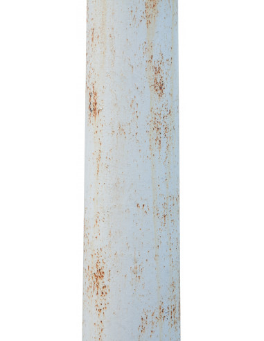 Colonna in fusione di ghisa con capitello finitura bianca anticata 36x36x260 cm Colonna in fusione di ghisa con capitello finitura bianca anticata 36x36x260 cm