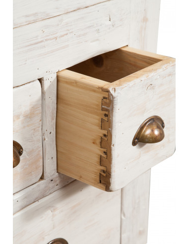 Bancada country em madeira maciça de limão com acabamento branco antigo: foto de juntas em cauda de andorinha - Biscottini.it Bancada country em madeira maciça de limão com acabamento branco antigo: foto de juntas em cauda de andorinha - Biscottini.it