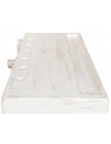 Banco da lavoro Country in legno massello di tiglio finitura bianca anticata: foto intera piano di lavoro- Biscottini.it Banco da lavoro Country in legno massello di tiglio finitura bianca anticata: foto intera piano di lavoro- Biscottini.it