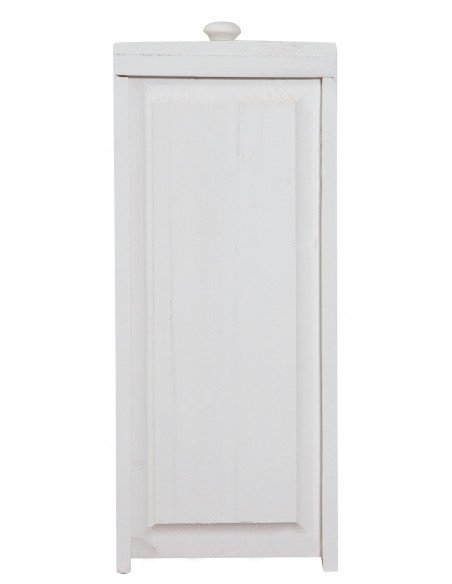 Mobile porta tv  in legno massello di tiglio struttura bianca anticata piano finitura naturale 150x51x56 cm -Biscottini.it