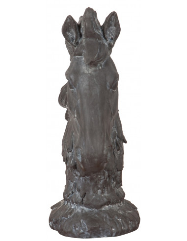 Testa di cavallo in resina finitura anticata: foto vista frontale - Biscottini.it Testa di cavallo in resina finitura anticata: foto vista frontale - Biscottini.it