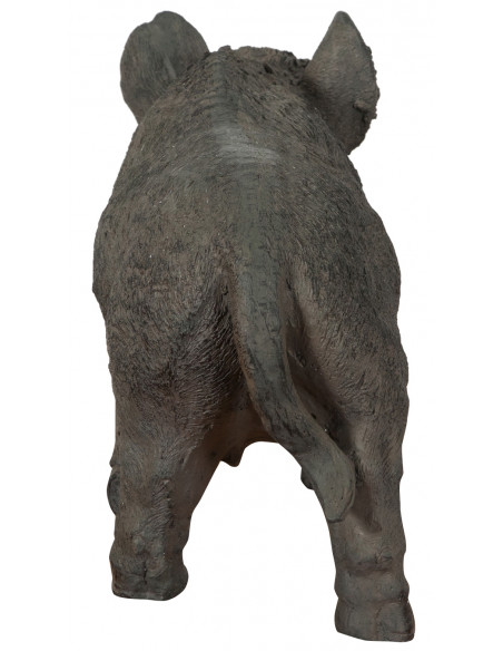 Javali em resina com acabamento antigo: foto detalhada do dorso - Biscottini.it