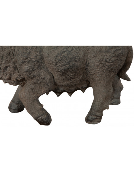 Javali em resina com acabamento antigo: foto particular das pernas - Biscottini.it