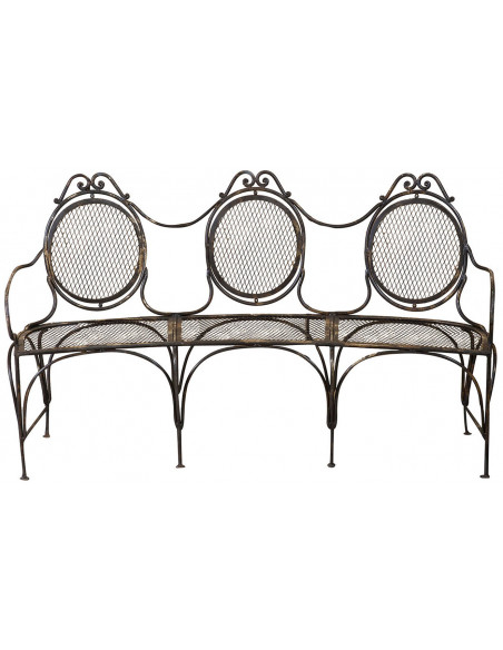 Panchina in ferro battuto  L176xPR58xH102 cm Panchina in ferro battuto  L176xPR58xH102 cm