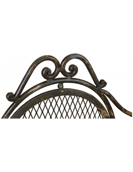 Banco de ferro forjado L176xDP58xH102 cm
