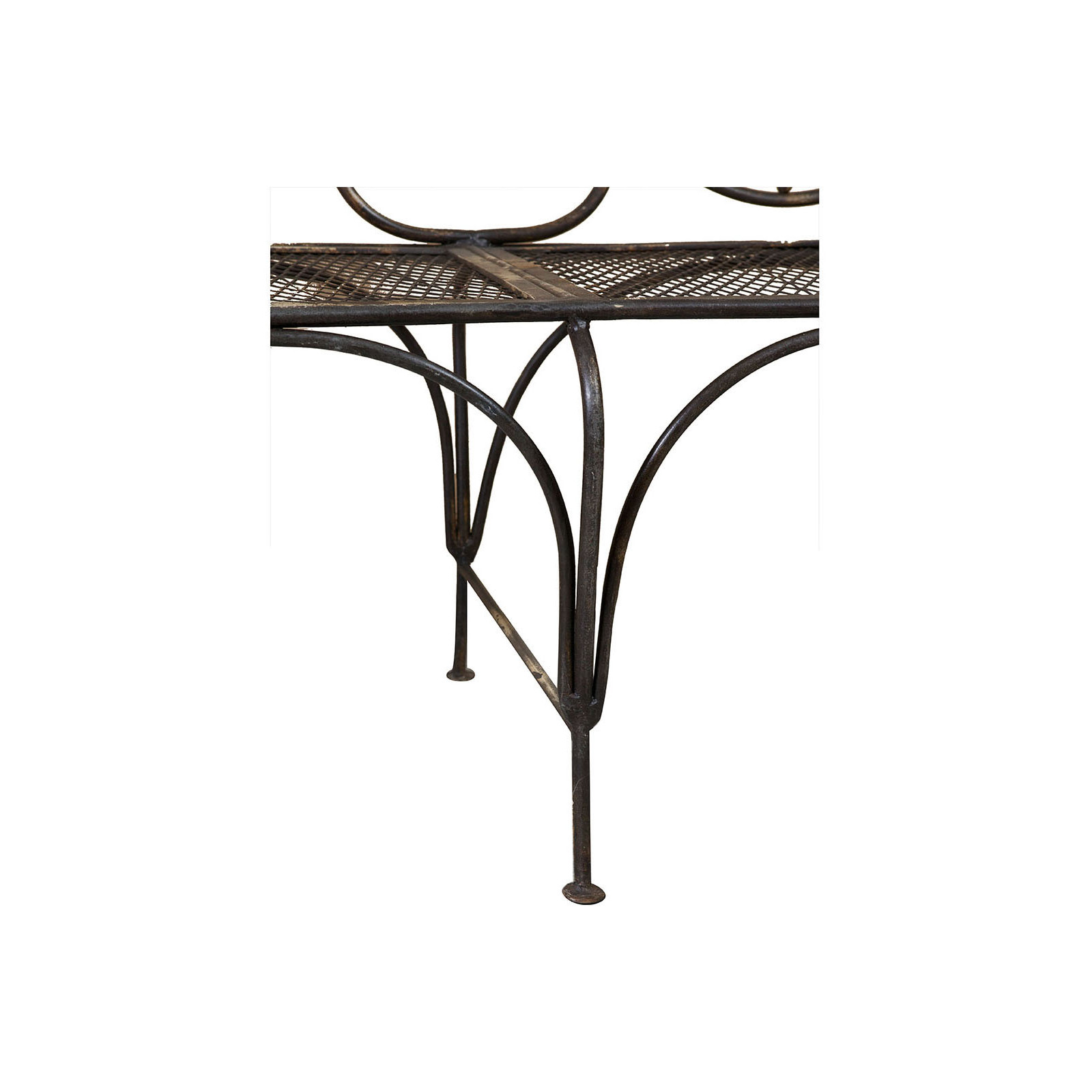 Panchina in ferro battuto  L176xPR58xH102 cm Panchina in ferro battuto  L176xPR58xH102 cm