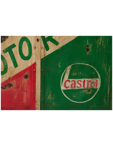 Armário de oficina em ferro pintado à mão L90xDP43xH198 cm Armário de oficina em ferro pintado à mão L90xDP43xH198 cm