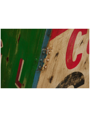 Armadietto da officina in ferro dipinto a mano L90xPR43xH198 cm Armadietto da officina in ferro dipinto a mano L90xPR43xH198 cm