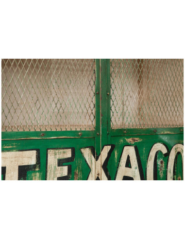 Armário de oficina em ferro pintado à mão L90xDP43xH198 cm Armário de oficina em ferro pintado à mão L90xDP43xH198 cm