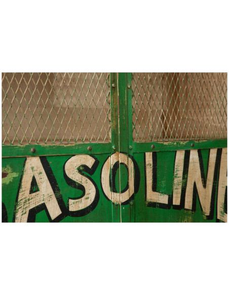 Armadietto da officina in ferro dipinto a mano L90xPR43xH198 cm