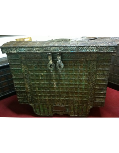 Arca velha de madeira e ferro L126xDP65xH106 cm - Biscottini.it