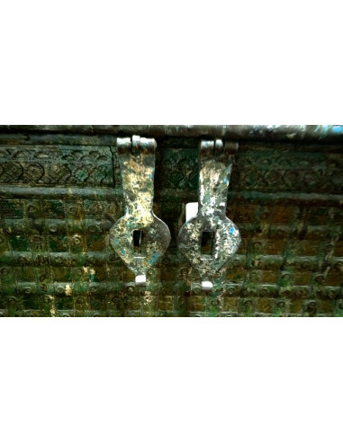 Vecchio forziere in legno  e ferro L126xPR65xH106 cm - Biscottini.it Vecchio forziere in legno  e ferro L126xPR65xH106 cm - Biscottini.it