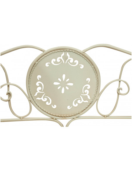 Etagere multifunzione richiudibile in ferro battuto finitura bianca anticata L48xPR27xH113 cm