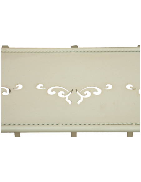 Etagere multifunzione richiudibile in ferro battuto finitura bianca anticata L48xPR27xH113 cm
