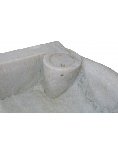 Lavandino in marmo bianco  L50xPR40xH15 cm - Biscottini.it Lavandino in marmo bianco  L50xPR40xH15 cm - Biscottini.it