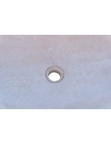 Lavandino in marmo bianco  L114xPR45xH18 cm - Biscottini.it Lavandino in marmo bianco  L114xPR45xH18 cm - Biscottini.it