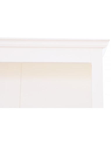 Libreria in legno massello di tiglio finitura bianca anticata 108x38x211 cm - Biscottini.it Libreria in legno massello di tiglio finitura bianca anticata 108x38x211 cm - Biscottini.it