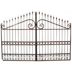 Portão de ferro maciço L348xDP4xH250 cm