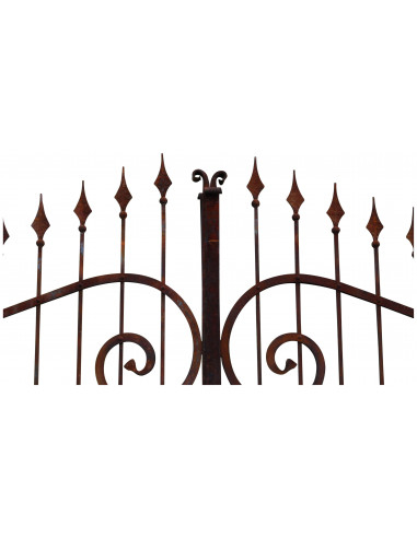 Cancello in ferro pieno L348xPR4xH250 cm Cancello in ferro pieno L348xPR4xH250 cm