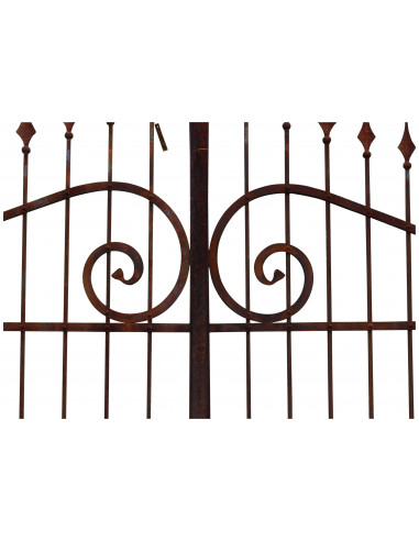Cancello in ferro pieno L348xPR4xH250 cm Cancello in ferro pieno L348xPR4xH250 cm