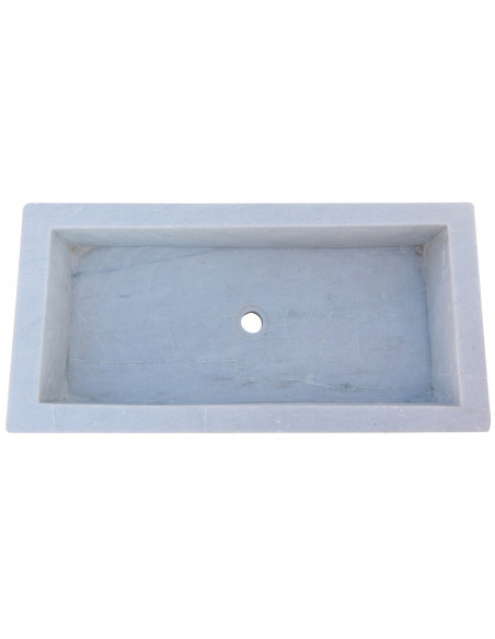 Acquaio in marmo bianco  L82xPR41xH17 cm - Biscottini.it