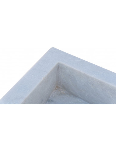 Aquário de mármore branco L82xPR41xH17 cm - Biscottini.it Aquário de mármore branco L82xPR41xH17 cm - Biscottini.it