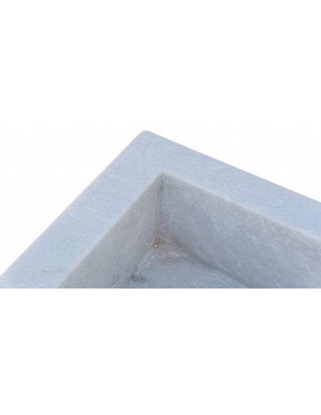 Acquaio in marmo bianco  L82xPR41xH17 cm - Biscottini.it