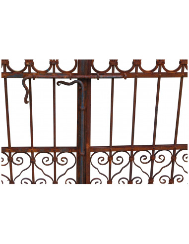Cancello in ferro pieno L348xPR4xH250 cm Cancello in ferro pieno L348xPR4xH250 cm