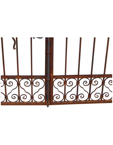 Portão de ferro maciço L348xDP4xH250 cm Portão de ferro maciço L348xDP4xH250 cm