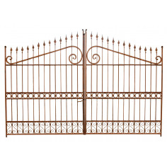 Cancello in ferro pieno  L402xPR4xH263 cm