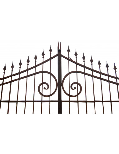 Cancello in ferro pieno L402xPR4xH288 cm Cancello in ferro pieno L402xPR4xH288 cm