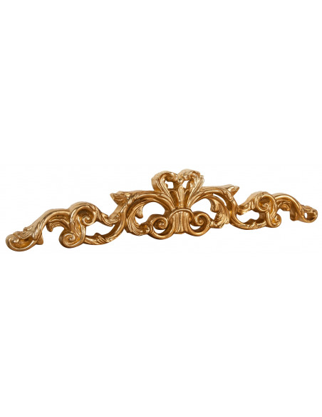 Porta externa de madeira com acabamento em folha de ouro antigo Made in Italy L80XDP2,5xH15 cm - Biscottini.it